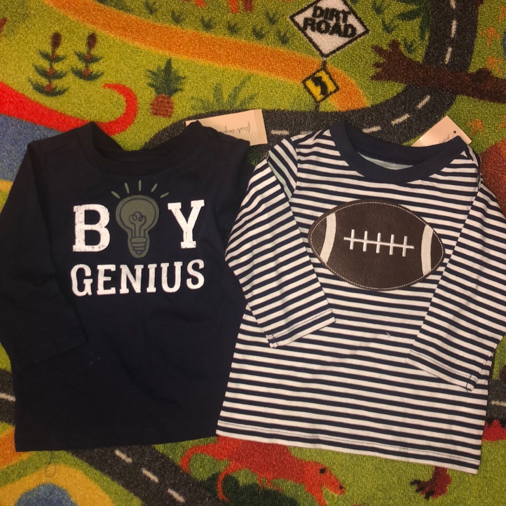 2 new 6-9mo first impressions long sleeve